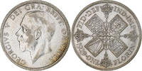 Großbritannien Florin, Two Shillings George V, British Royal Mint, SS -