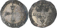 Frankreich 1/4 Ecu Henri III, Saint-Lô, SS, Silber, Gadoury:494 -