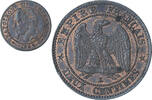 Frankreich 2 Centimes Napoleon III, Bordeaux, VZ+, Bronze, KM:796.6 -