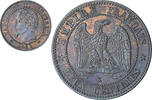 Frankreich 2 Centimes Napoleon III, Bordeaux, UNZ, Bronze, KM:796.6 -