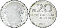 Schweiz 20 Francs Paracelsus, Bern, BE, VZ+, Silber, KM:73 -