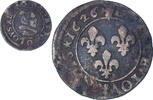 Frankreich Double Tournois Louis XIII, Riom, S+, Kupfer, CGKL:426 -