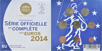 Frankreich Coffret 1c. à 2€ Monnaie de Paris, FDC.BU, STGL -