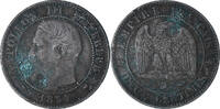 Frankreich 2 Centimes Napoleon III, Lyon, petit lion, SS, Bronze -