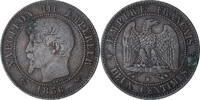 Frankreich 2 Centimes Napoleon III, Rouen, SS+, Bronze, KM:776.2 -