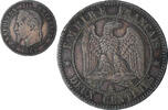 Frankreich 2 Centimes Napoleon III, Bordeaux, SS+, Bronze, KM:796.6 -