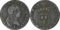 Frankreich Liard au buste enfantin Louis XV, Reims, Kupfer, S+ -