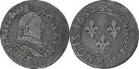 Frankreich Double Tournois Louis XIII, Tours, Kupfer, S+, CGKL:440 -