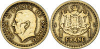 Monaco Franc Münze, Undated (1943), Poissy, SS, Cupro-Aluminium -