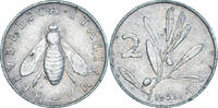 Italien 2 Lire Münze, Rome, SS, Aluminium, KM:94 -