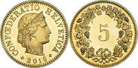 Schweiz 5 Rappen Münze, Bern, BE, STGL, Aluminum-Bronze, KM:26c -