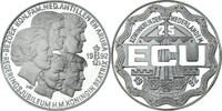 Niederlande 25 Ecu Münze, Beatrix, Utrecht, BE, STGL, Silber, KM:62.1 -