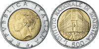 Italien 500 Lire Münze, Istituto Nazionale di Statistica, Rome, SS -