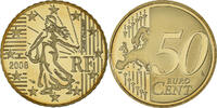 Frankreich 50 Euro Cent Paris, BE, STGL, Messing, KM:1412 -