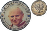 Polen Zloty Münze, Jan Paul II Fantasy Coinage.Colorized, SS -