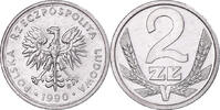 Polen 2 Zlote Münze, Warsaw, STGL, Aluminium, KM:80.3 -