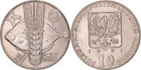 Polen 10 Zlotych Münze, Warsaw, SS+, Kupfer-Nickel, KM:63 -