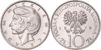 Polen 10 Zlotych Münze, Warsaw, VZ+, Kupfer-Nickel, KM:73 -