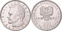 Polen 10 Zlotych Münze, Warsaw, VZ, Kupfer-Nickel, KM:73 -