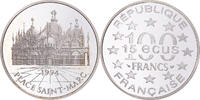 Frankreich 100 Francs-15 Ecus Münze, Place Saint-Marc, Monuments et Sites d'Europe, 100 Francs-15 -