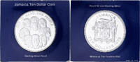 Jamaica 10 Dollars Münze, Elizabeth II, Jamaican Unity, Proof, STGL -
