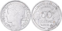 Frankreich 50 Centimes Münze, Morlon, Paris, VZ, Aluminium, KM:894.1a -