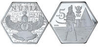 Ägypten 5 Pounds Münze, soldat, Nubie 5 livres 2021 pyramide UNC -