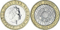 United Kingdom 2 Pounds Münze, SS, Bi-Metallic -