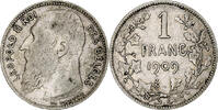 Belgien Franc Münze, S, Silber, KM:57.1 -