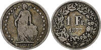 Schweiz Franc Münze, Bern, S, Silber, KM:24 -