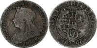 Großbritannien Shilling Münze, Victoria, S, Silber, KM:780 -
