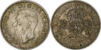Großbritannien Florin, Two Shillings George VI, SS+, Silber, KM:855 -