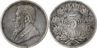 Südafrika 3 Pence SS, Silber, KM:3 -