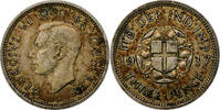 Großbritannien 3 Pence George VI, SS+, Silber, KM:848 -