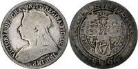 Großbritannien Shilling Victoria, SGE+, Silber, KM:780 -