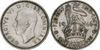 Großbritannien Shilling George VI, VZ+, Silber, KM:854 -