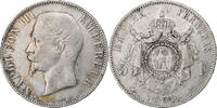 Frankreich 5 Francs Napoleon III, Napoléon III, Paris, Silber, S+ -
