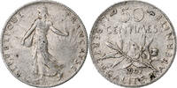 Frankreich 50 Centimes Semeuse, Paris, Silber, SS+, Gadoury:420, Le -