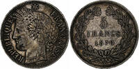 Frankreich 5 Francs Cérès, Bordeaux, Silber, SS, Gadoury:742, Le -