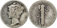 Vereinigte Staaten Dime Mercury Dime, U.S. Mint, Silber, S, KM:140 -