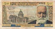 Frankreich 5 Nouveaux Francs Victor Hugo, 1962-03-01, L.85, S -