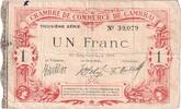 Frankreich 1 Franc Cambrai, 1914-09-15, 39079, S+, Pirot:37-21 -
