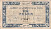 Frankreich 1 Franc Blois, 1915-08-16, 179647, S, Pirot:28-4 -