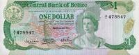 Belize 1 Dollar Geldschein, 1983-07-01, KM:43, UNZ -