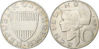 Österreich 10 Schilling Silber, SS+, KM:2882 -