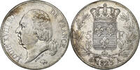 Frankreich 5 Francs Louis XVIII, Louis XVIII, Paris, Silber, SS -