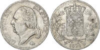 Frankreich 5 Francs Louis XVIII, Louis XVIII, Lille, Silber, SS -