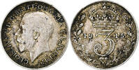 Großbritannien 3 Pence George V, Silber, SS+, KM:813 -