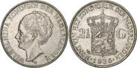 Niederlande 2-1/2 Gulden Wilhelmina I, Silber, VZ, KM:165 -