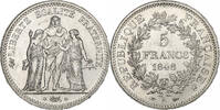 Frankreich 5 Francs Hercule, Paris, Silber, VZ, KM:756.1 -